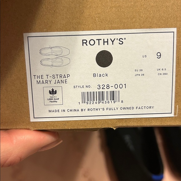 Rothy\'s The T–Strap Mary Jane - Black Size 9 main image 4